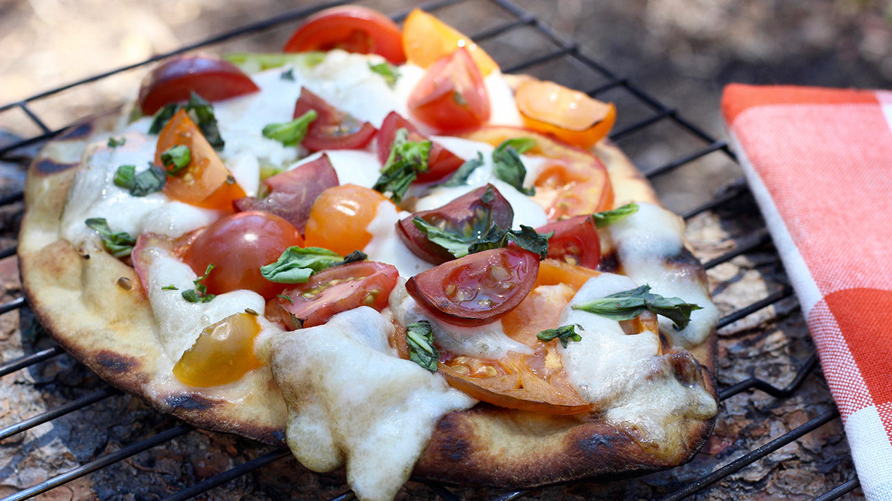 Campfire Naan Pizza